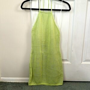 Green bathing suit cover up